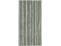 Serviette de bain rayée verte et blanche.