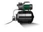 Une pompe à eau noire Parkside avec un moteur vert et un réservoir de pression noir.
