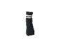 Chaussettes de sport noires à rayures blanches