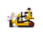 Bulldozer Lego Technic avec bras mobile et chenilles.