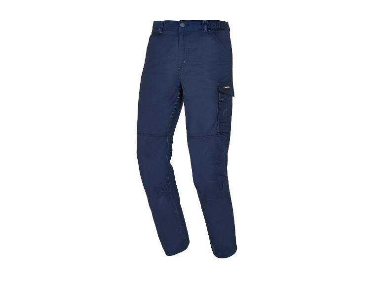 Pantalon de travail Parkside bleu marine, style cargo.