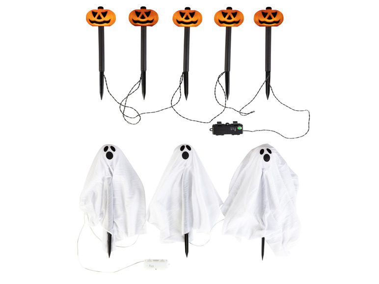 LIVARNO home Lampes LED sur piquet Halloween