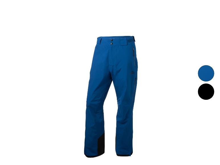 Pantalon de ski bleu avec détails noirs et poches zippées