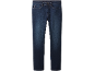 Jean homme bleu foncé avec un design légèrement délavé.