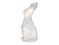 Un lapin en verre avec un éclairage intégré.