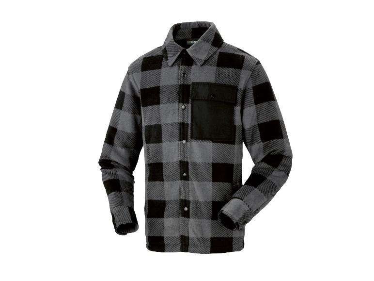 Chemise en flanelle à carreaux gris et noir