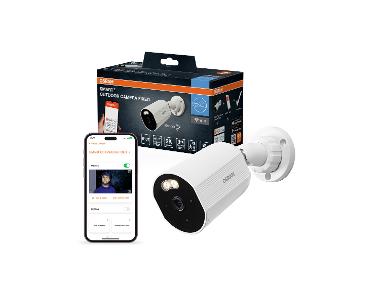OSRAM Caméra statique d'extérieur Wi-Fi intelligente.