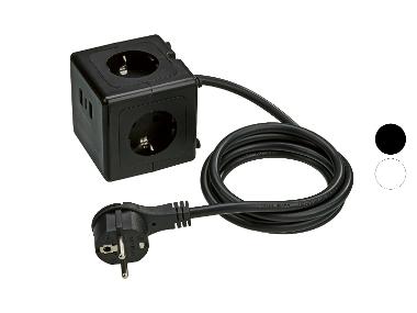 TRONIC® Multiprise cube avec ports USB