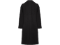 Manteau noir pour femme avec manches 3/4, vue arrière