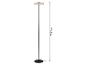 Lampadaire noir avec abat-jour beige, hauteur 122,7 cm
