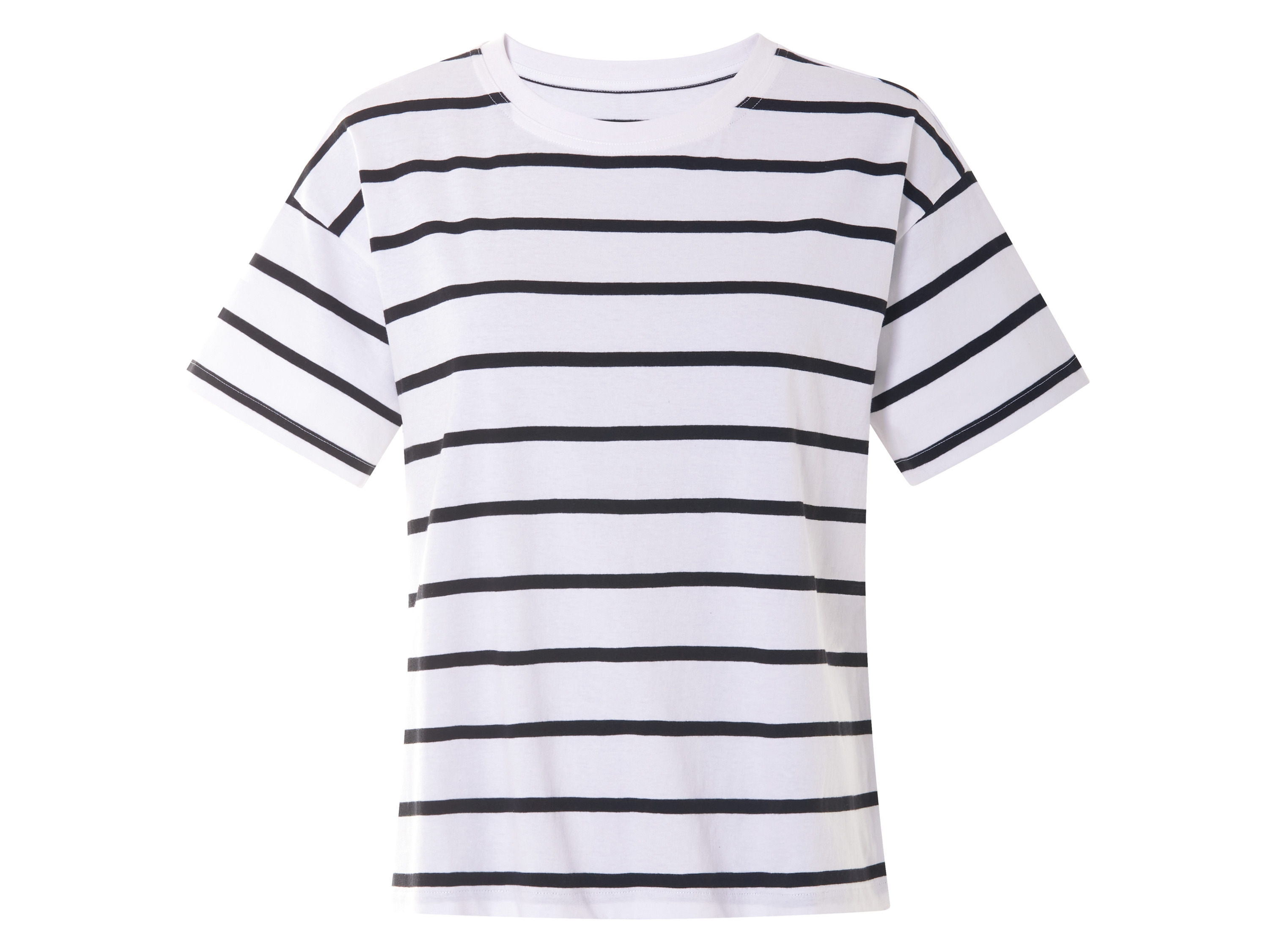 esmara® T-shirt femme (blanc/noir, S(34/36))