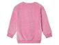 Un sweat-shirt en polaire rose à manches longues.