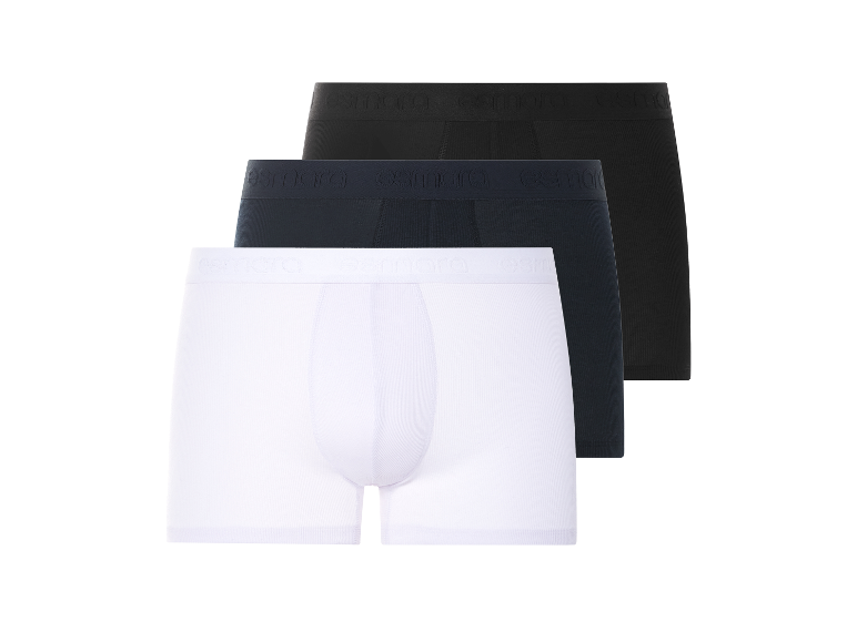 Trois caleçons Esmara pour homme.