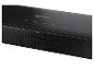 Barre de son noire avec commandes tactiles et indicateur LED.