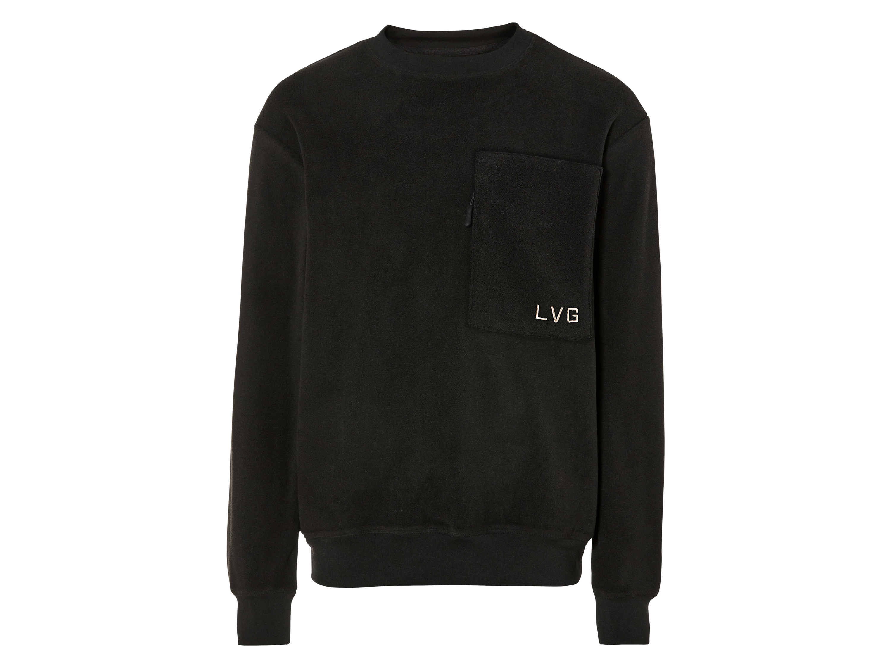 LIVERGY® Sweat-shirt homme en polaire (S, noir)