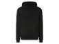 Sweat-shirt à capuche noir avec une poche.