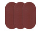 Trois ensembles de disques abrasifs.