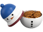Boîte à biscuits bonhomme de neige remplie de biscuits au chocolat