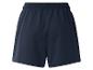 Shorts de sport bleu marine, vue arrière.