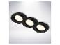 Spots LED encastrables noirs à trois lampes BRILONER avec lumière blanc chaud