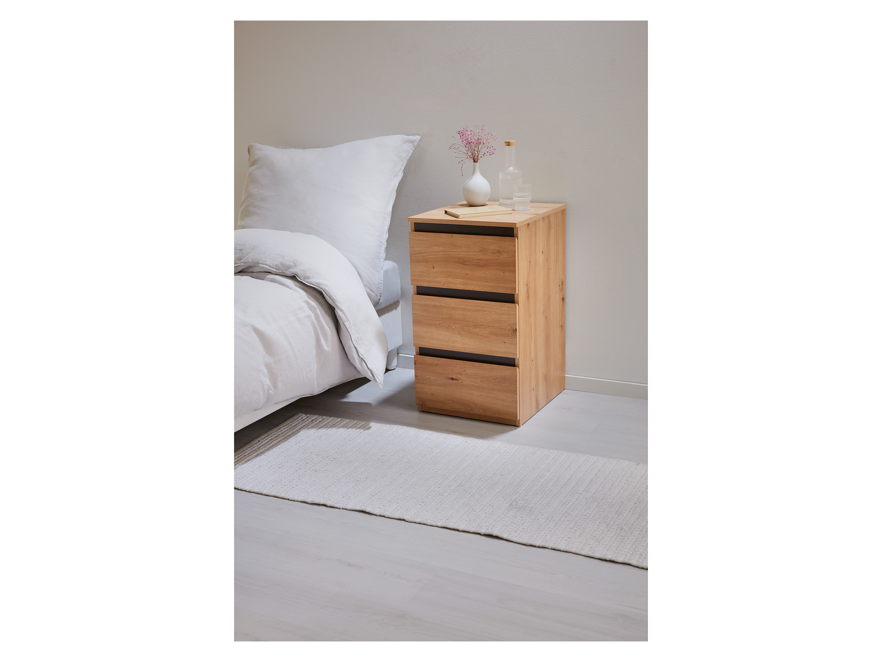 LIVARNO home Lot de 2 commodes Genève, imitation chêne