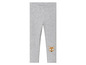 Leggings grises pour enfants avec un motif de renard.