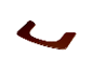 Support en bois marron pour chaise bébé.