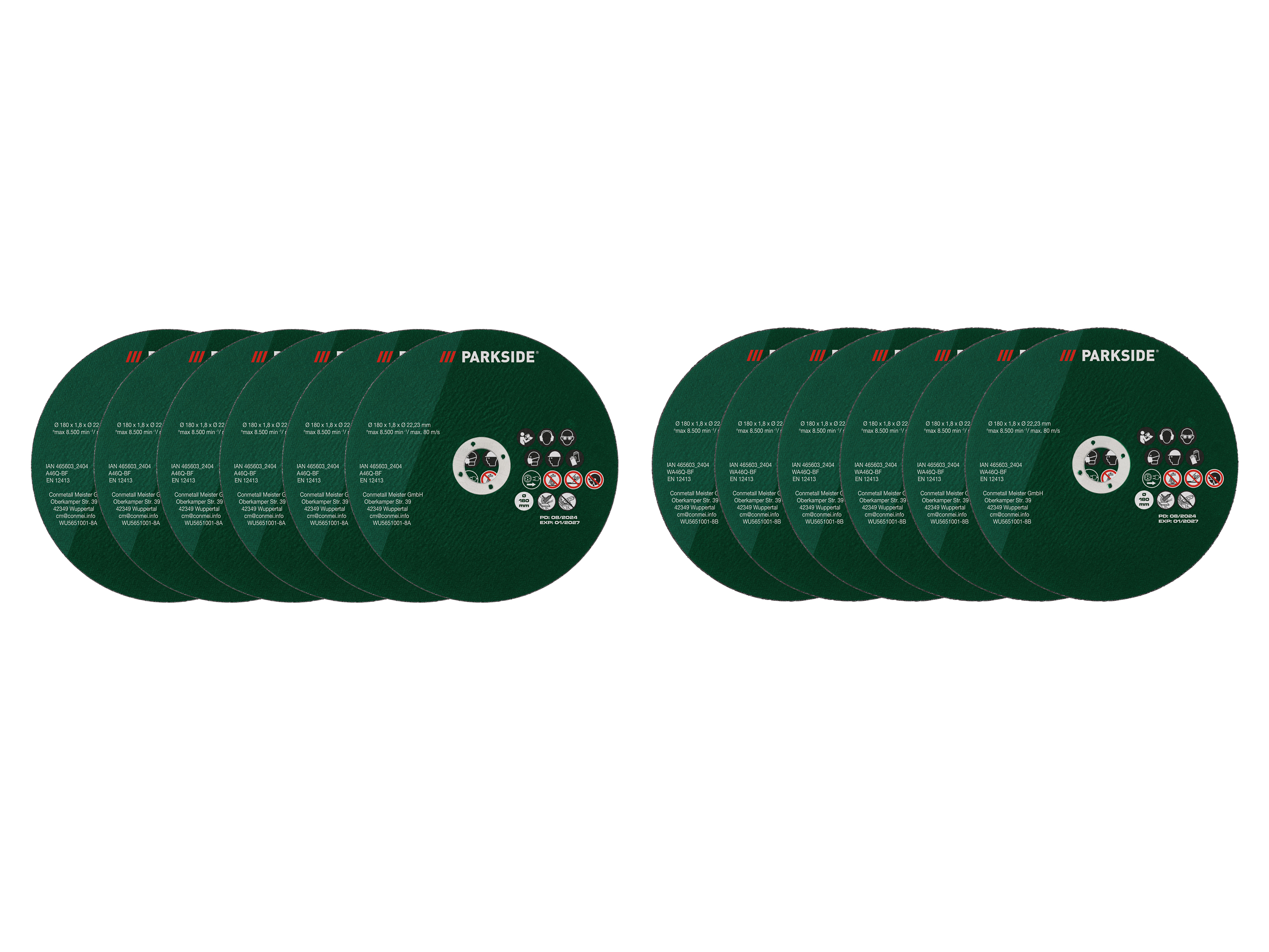 PARKSIDE® Disques de coupe pour cisailles métalliques
