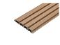 Panneau mural en bois composite avec quatre lattes et sections creuses