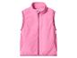 Gilet polaire rose avec fermeture éclair