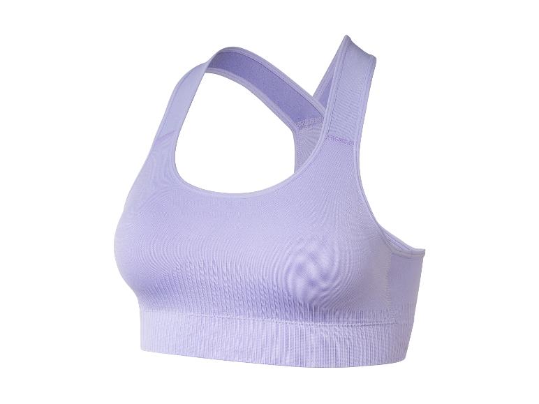 Soutien-gorge de sport violet avec des bretelles larges