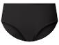 Culotte noire pour femme, coupe classique et tissu lisse.