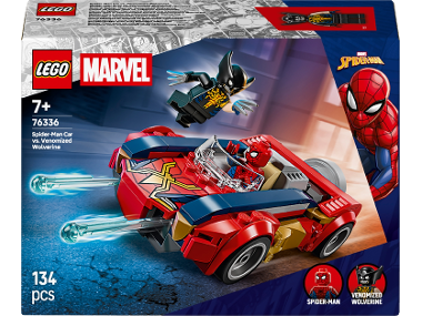 LEGO® DISNEY CLASSIC 76336 Spider-Man et sa voiture contre Wolverine vénomisé