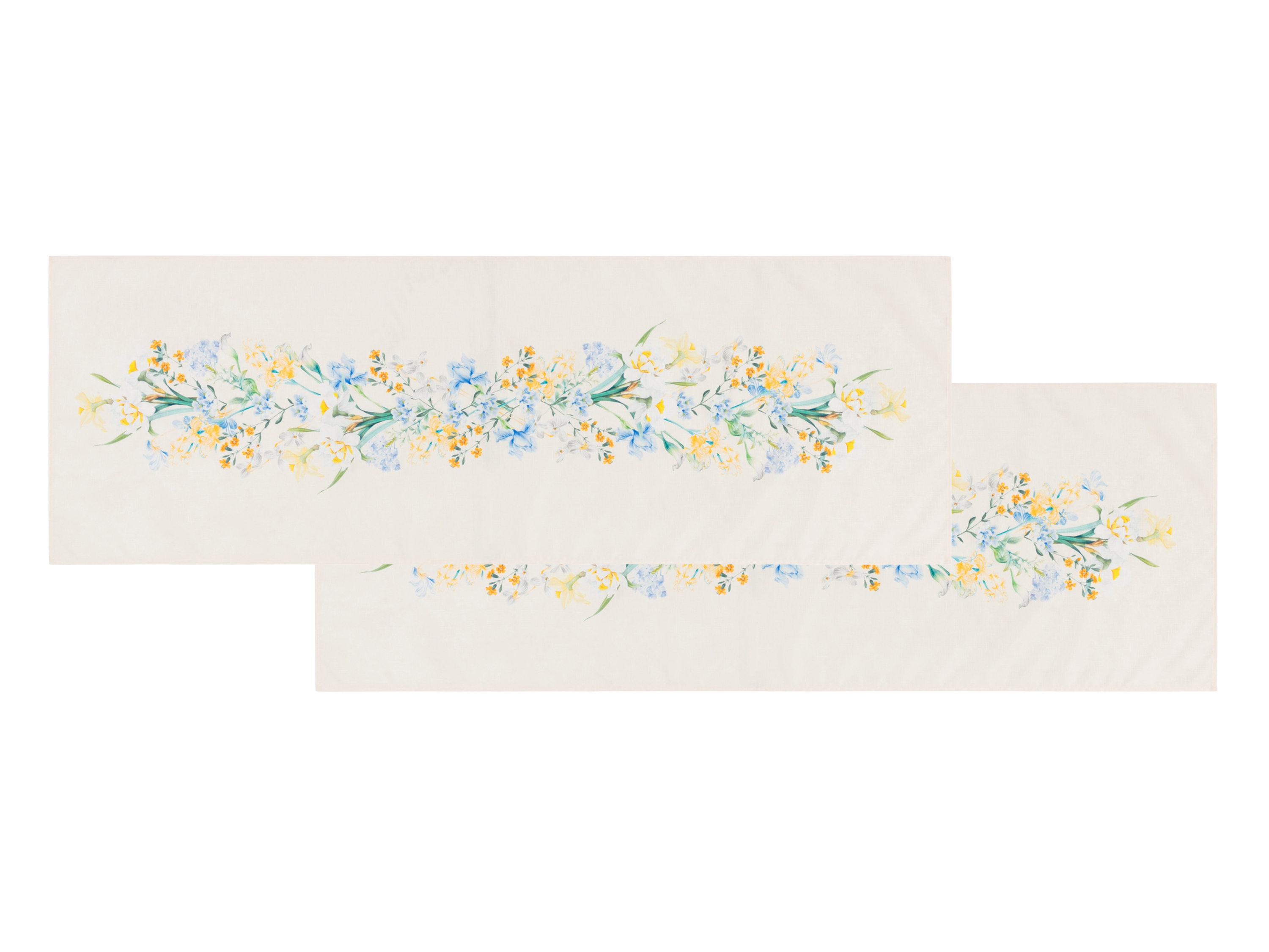 LIVARNO home Nappe ou set de 2 chemins de table  (tapis floral)