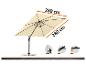 Parasol de 280 cm de diamètre avec fonctions réglables