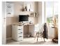 Bureau à domicile lumineux avec un bureau blanc, un écran Lenovo et un calendrier 'Jeder hat ja ein Talent'.