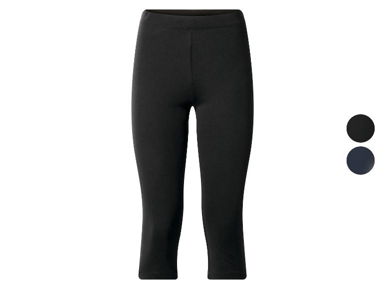 Pantacourt femme noir et bleu marine