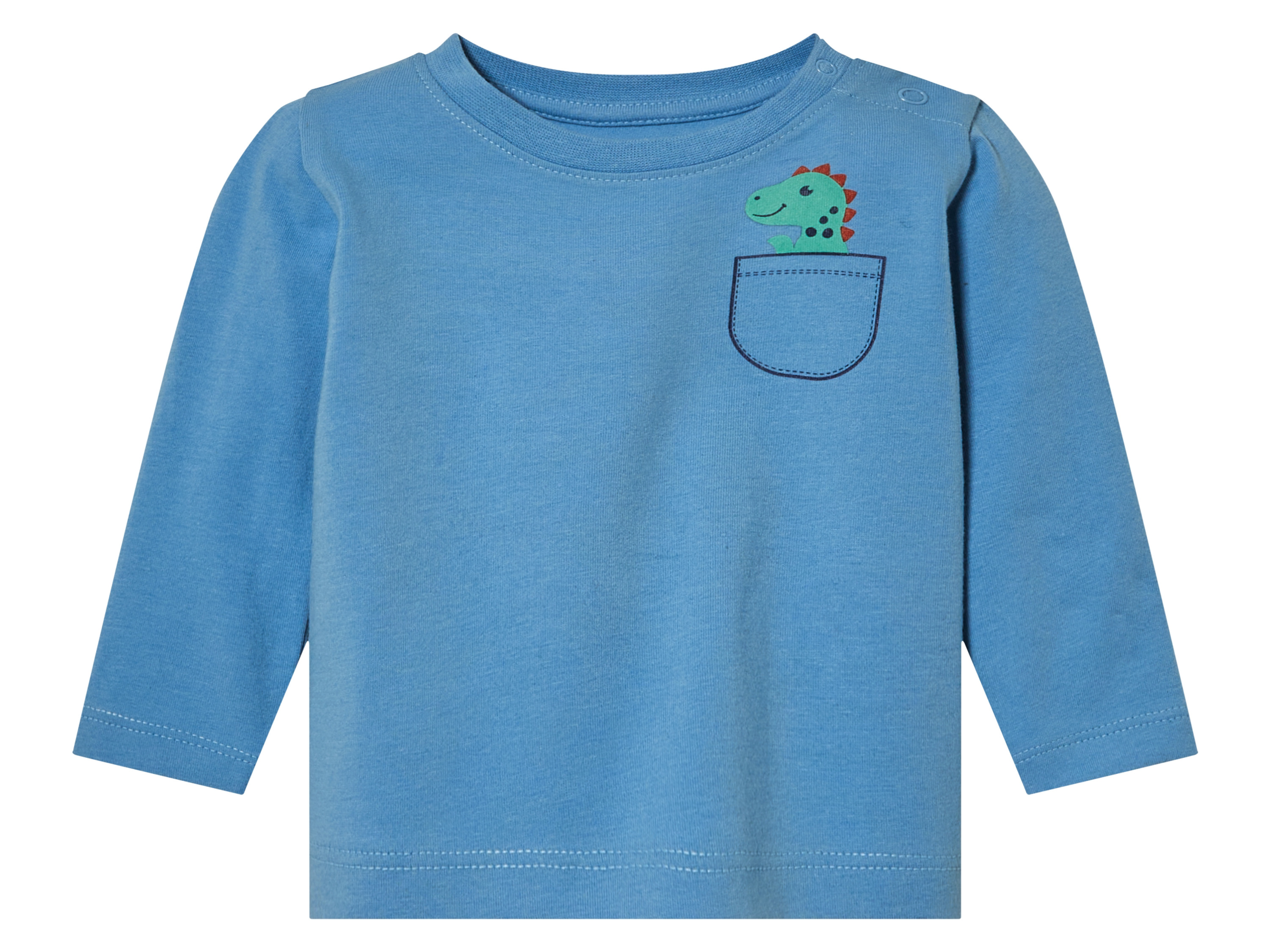 lupilu® T-shirt manches longues bébé (bleu, 0-2 mois)
