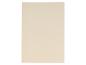 Une feuille de papier unie de couleur crème sur un fond blanc