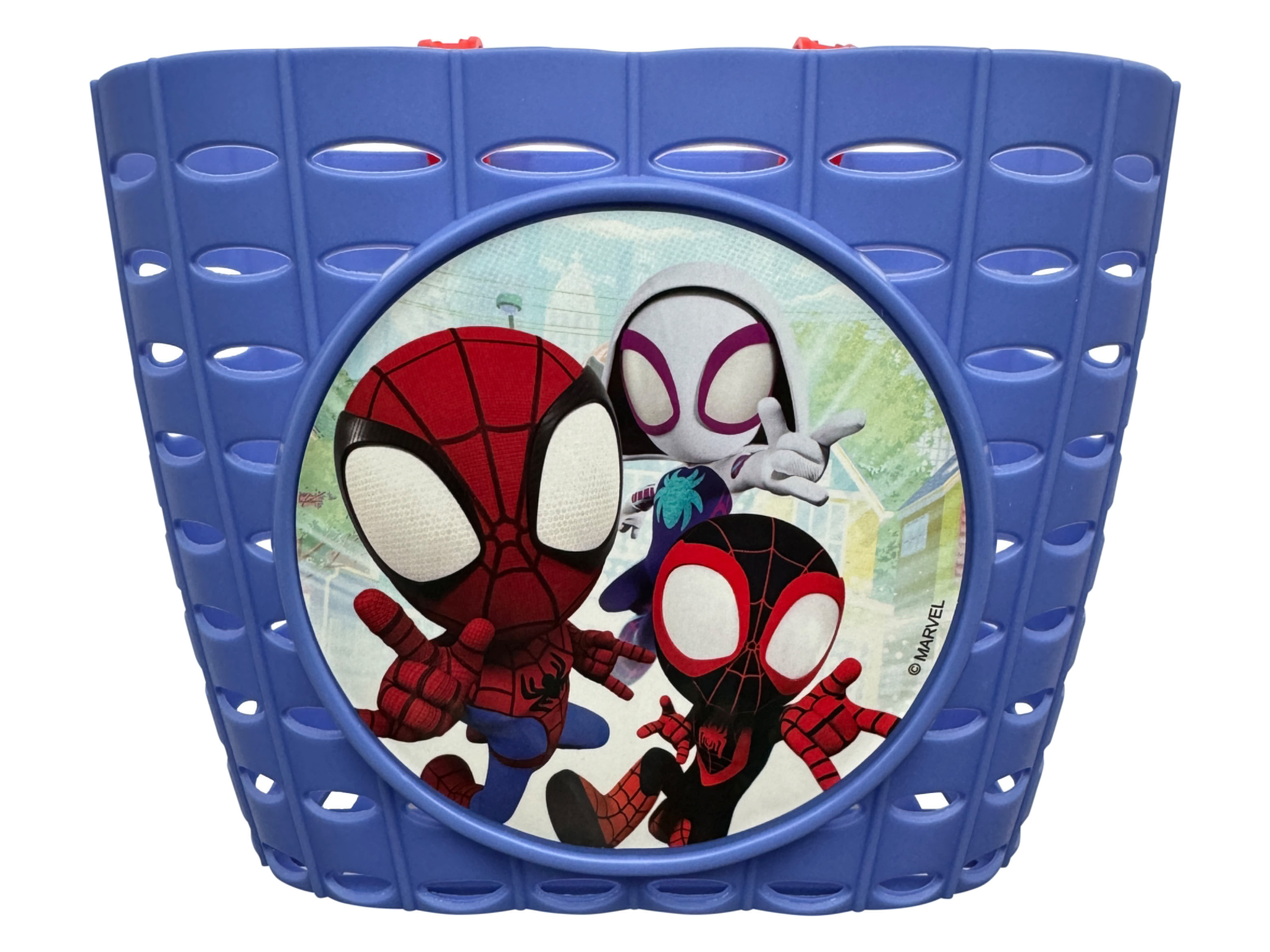 DISNEY Panier à vélo avec sonnette (Spidey)