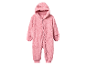 Combinaison bébé en polaire rose à capuche, Gap.