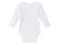 Body bébé blanc à manches longues.