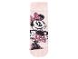 Chaussette moelleuse rose Minnie Mouse avec rayures blanches et pois
