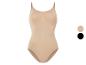 Body sculptant beige et noir, sans coutures.