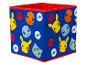 Boîte de rangement Pokémon : Pikachu, Carapuce et autres personnages emblématiques.