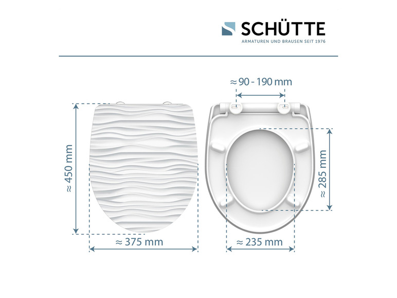 Aller en mode plein écran : Schütte Abattant WC High Gloss, avec fermeture en douceur - Image 63