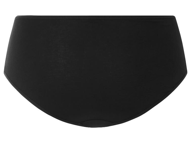 Culotte noire taille haute en coton.