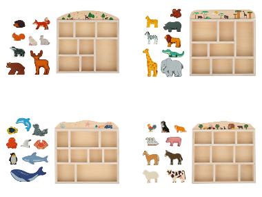 lupilu® Coffret d’animaux en bois
