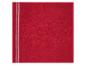 Serviette rouge avec deux rayures blanches