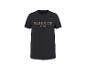 T-shirt noir pour homme avec un imprimé marron 'PARKSIDE EST. 1996' sur le devant.